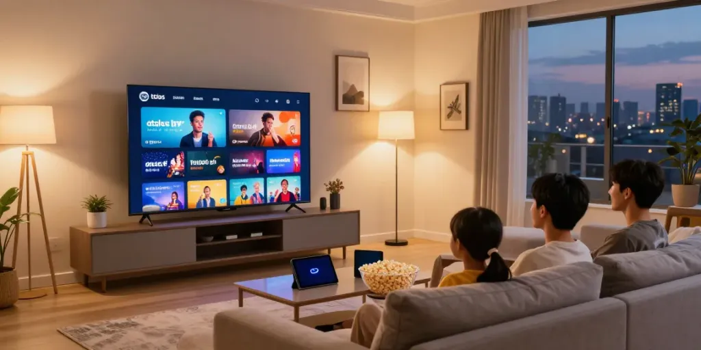 installation moderne pour le divertissement avec atlas pro iptv.